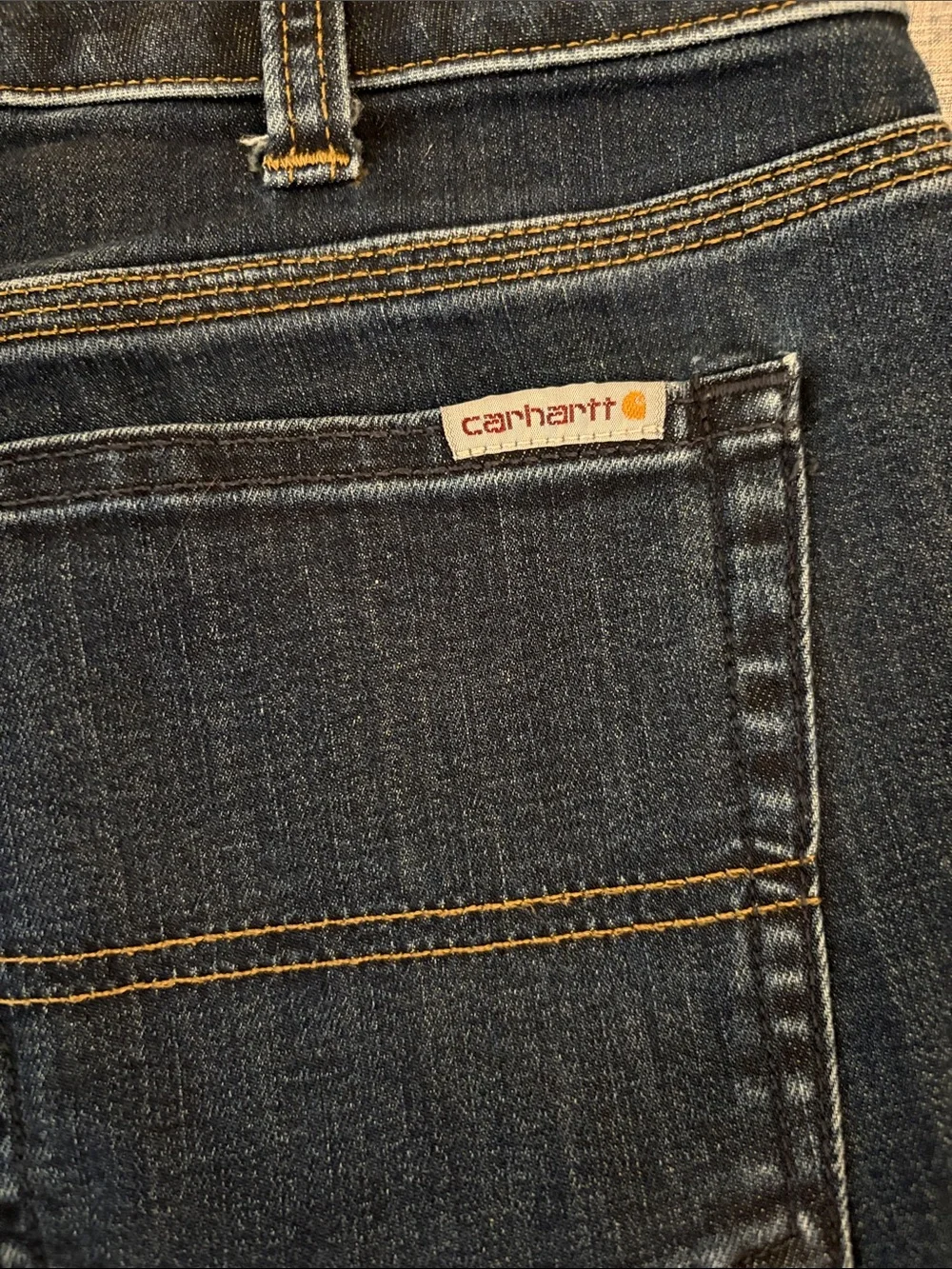 Carhartt Women's Slim Fit Dark Blue Denim Jean Shorts